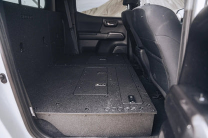 Toyota Tacoma 2005-2023 2nd and 3rd Gen Double Cab Version 2 - Second Row Seat Delete Plate System by Goose Gear