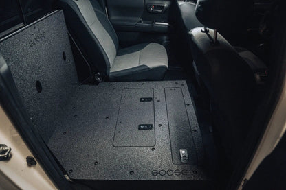 Toyota Tacoma 2005-2023 2nd and 3rd Gen Double Cab Version 2 - Second Row Seat Delete Plate System by Goose Gear