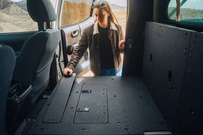Toyota Tacoma 2005-2023 2nd and 3rd Gen Double Cab Version 2 - Second Row Seat Delete Plate System by Goose Gear