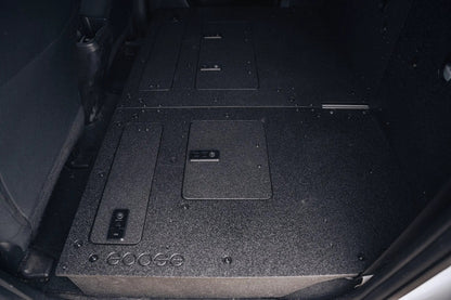 Toyota Tacoma 2005-2023 2nd and 3rd Gen Double Cab Version 2 - Second Row Seat Delete Plate System by Goose Gear
