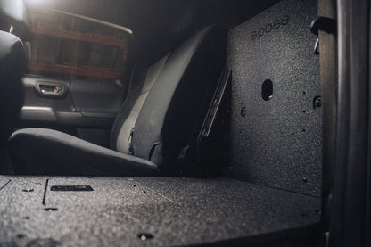 Toyota Tacoma 2005-2023 2nd and 3rd Gen Double Cab Version 2 - Second Row Seat Delete Plate System by Goose Gear