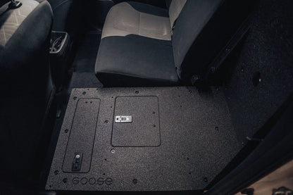 Toyota Tacoma 2005-2023 2nd and 3rd Gen Double Cab Version 2 - Second Row Seat Delete Plate System by Goose Gear