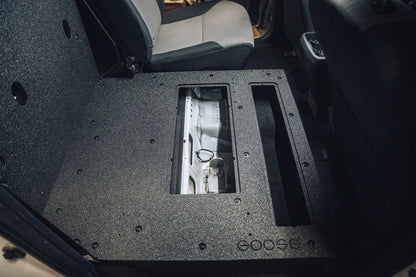 Toyota Tacoma 2005-2023 2nd and 3rd Gen Double Cab Version 2 - Second Row Seat Delete Plate System by Goose Gear