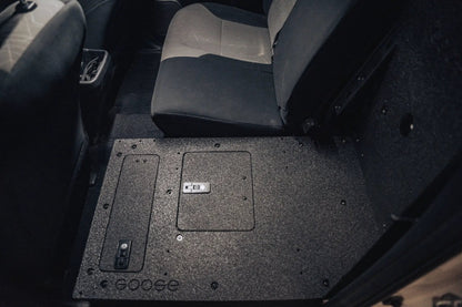 Toyota Tacoma 2005-2023 2nd and 3rd Gen Double Cab Version 2 - Second Row Seat Delete Plate System by Goose Gear