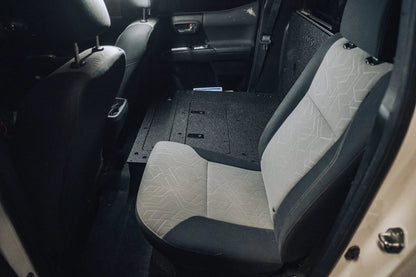 Toyota Tacoma 2005-2023 2nd and 3rd Gen Double Cab Version 2 - Second Row Seat Delete Plate System by Goose Gear