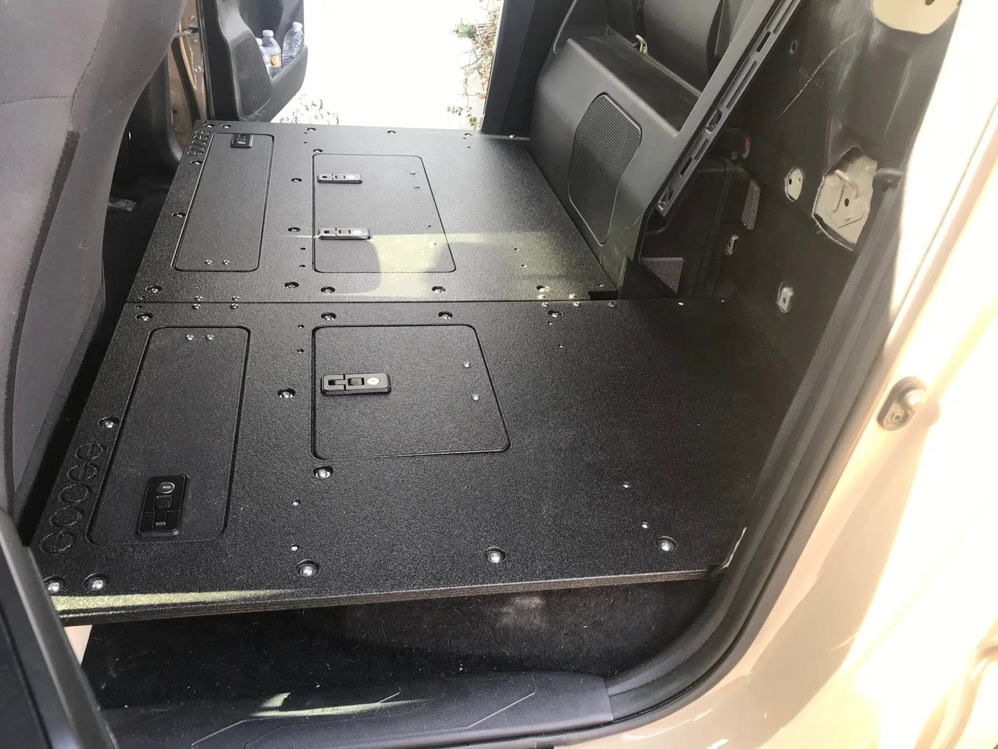 Toyota Tacoma 2005-2023 2nd and 3rd Gen. Double Cab - Second Row Seat Delete Plate System keeping Factory Back Wall by Goose Gear