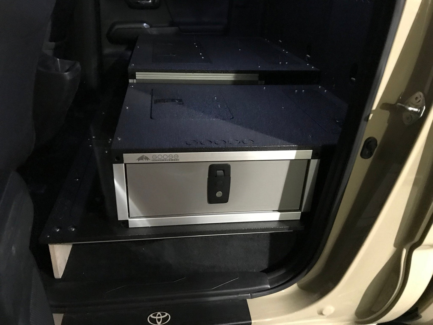 Toyota Tacoma 2005-2023 2nd and 3rd Gen. Double Cab - Second Row Single Drawer Module - 40% Driver Side by Goose Gear