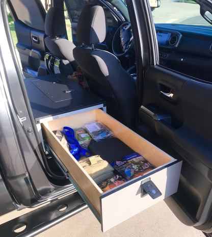 Toyota Tacoma 2005-2023 2nd and 3rd Gen. Double Cab - Second Row Single Drawer Module - 60% Passenger Side by Goose Gear