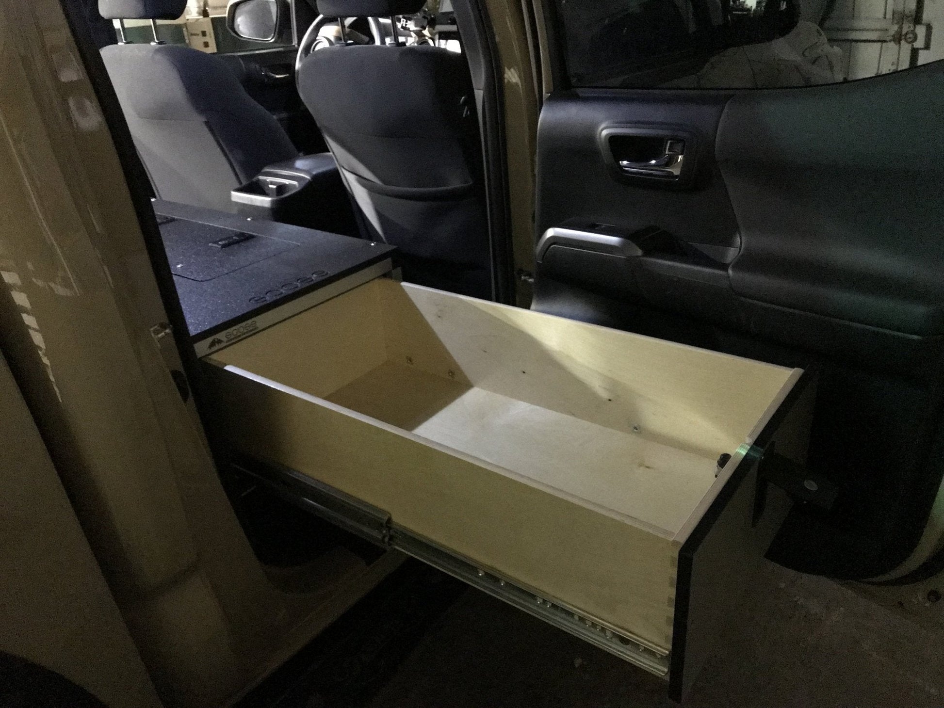 Toyota Tacoma 2005-2023 2nd and 3rd Gen. Double Cab - Second Row Single Drawer Module - 60% Passenger Side by Goose Gear
