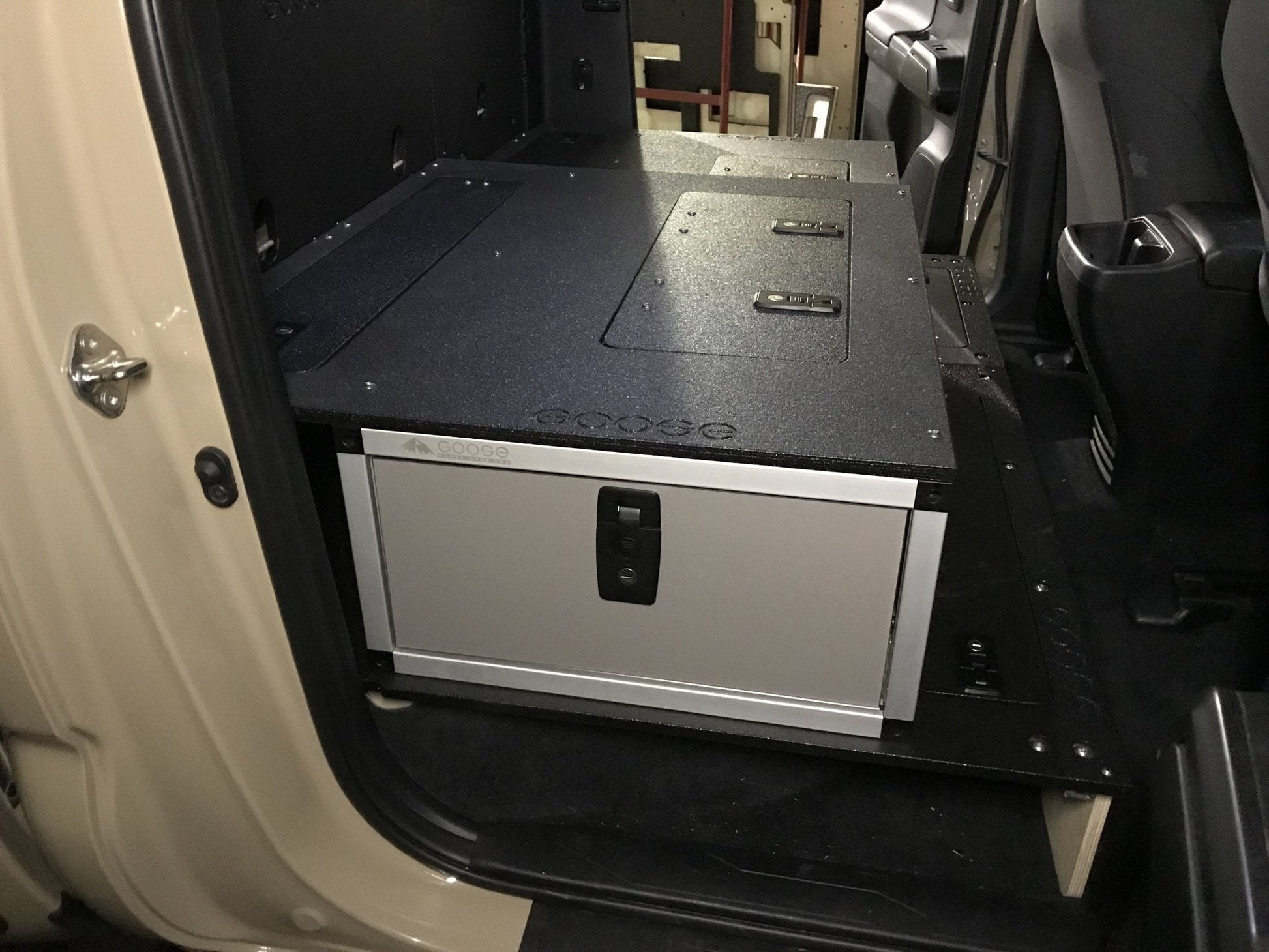 Toyota Tacoma 2005-2023 2nd and 3rd Gen. Double Cab - Second Row Single Drawer Module - 60% Passenger Side by Goose Gear