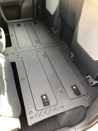 Toyota Tacoma 2016-2023 3rd Gen. Access Cab with Factory Seats - Second Row Seat Delete Plate System by Goose Gear