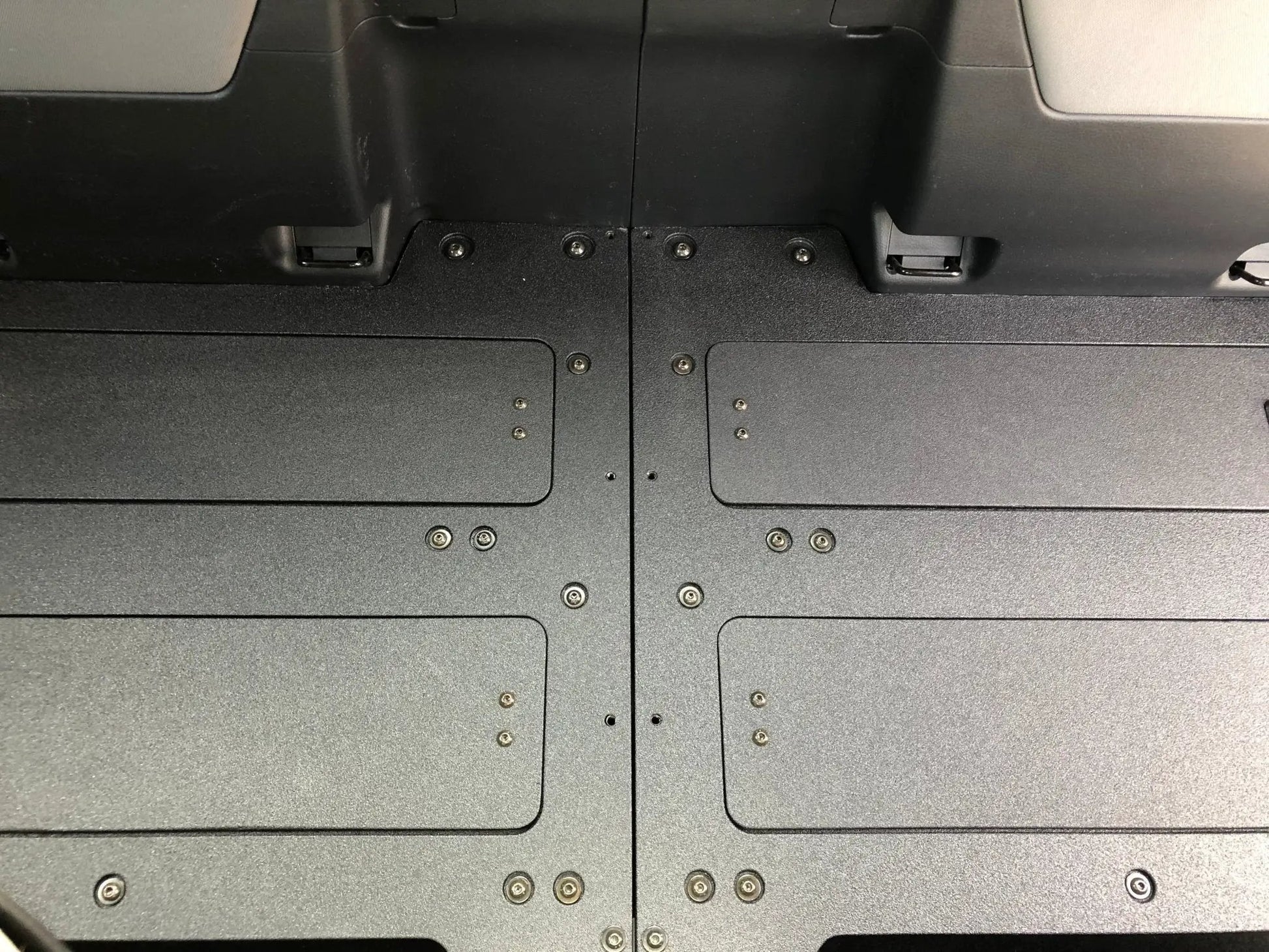 Toyota Tacoma 2016-2023 3rd Gen. Access Cab with Factory Seats - Second Row Seat Delete Plate System by Goose Gear