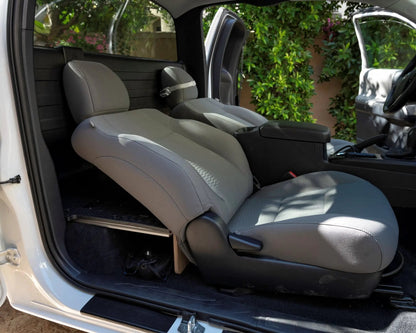 Toyota Tacoma 2016-2023 3rd Gen. Access Cab without Factory Seats - Second Row Seat Delete Plate System by Goose Gear