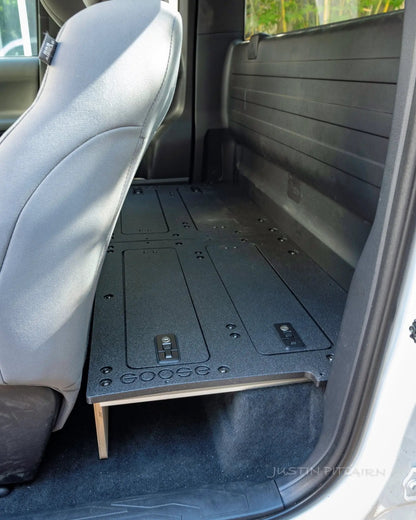 Toyota Tacoma 2016-2023 3rd Gen. Access Cab without Factory Seats - Second Row Seat Delete Plate System by Goose Gear