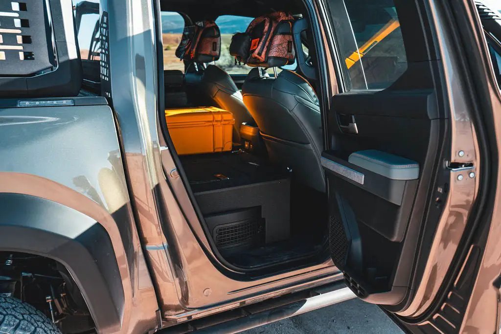 Toyota Tacoma - 2024-Present - 4th Gen - Hybrid - Double Cab - Explore Series - Seat Delete Plate System - Second Row by Goose Gear