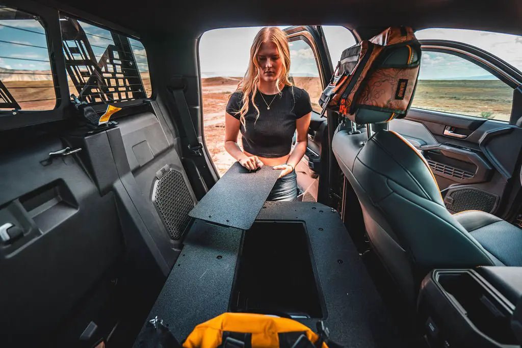 Toyota Tacoma - 2024-Present - 4th Gen - Hybrid - Double Cab - Explore Series - Seat Delete Plate System - Second Row by Goose Gear