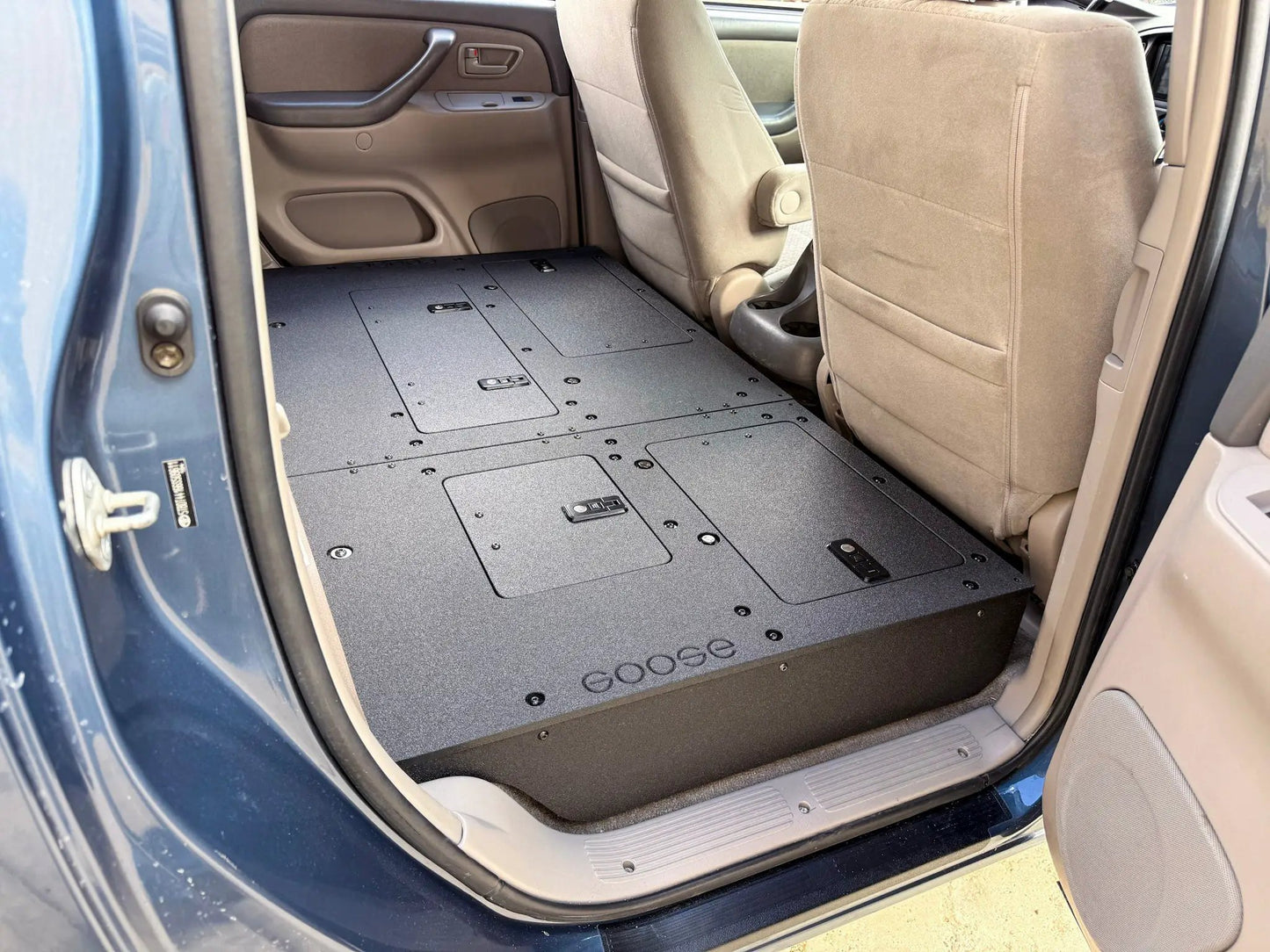 Toyota Tundra - 2000-2006 1st Gen - Double Cab - Second Row Seat Delete Plate System by Goose Gear