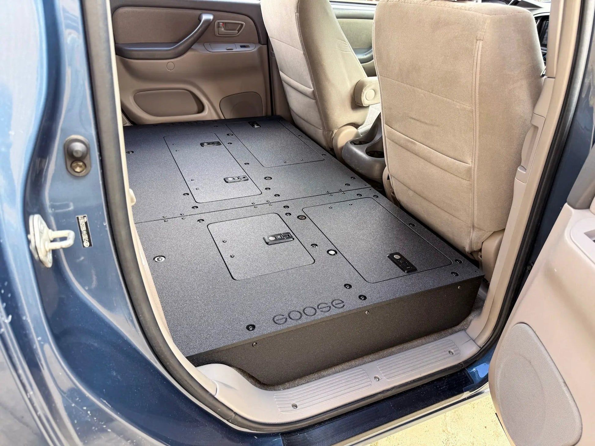 Toyota Tundra - 2000-2006 1st Gen - Double Cab - Second Row Seat Delete Plate System by Goose Gear