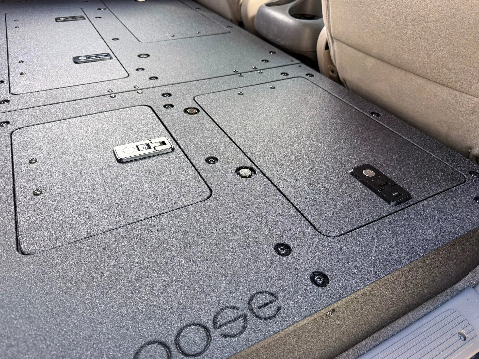 Toyota Tundra - 2000-2006 1st Gen - Double Cab - Second Row Seat Delete Plate System by Goose Gear