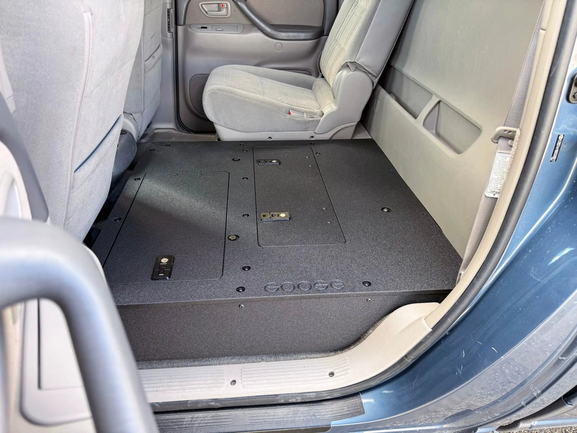 Toyota Tundra - 2000-2006 1st Gen - Double Cab - Second Row Seat Delete Plate System by Goose Gear