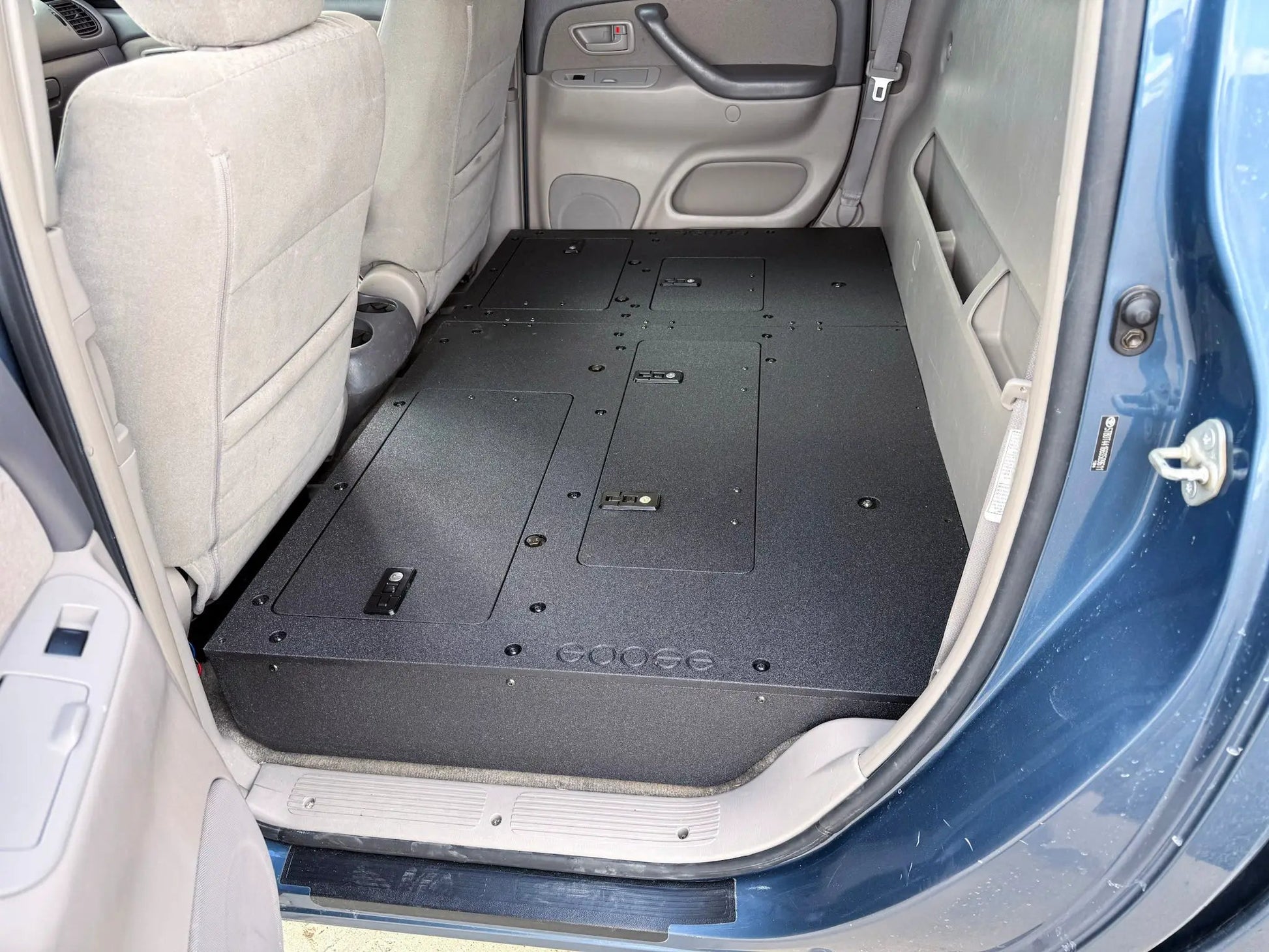 Toyota Tundra - 2000-2006 1st Gen - Double Cab - Second Row Seat Delete Plate System by Goose Gear