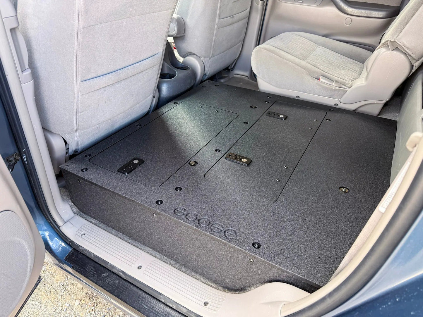 Toyota Tundra - 2000-2006 1st Gen - Double Cab - Second Row Seat Delete Plate System by Goose Gear