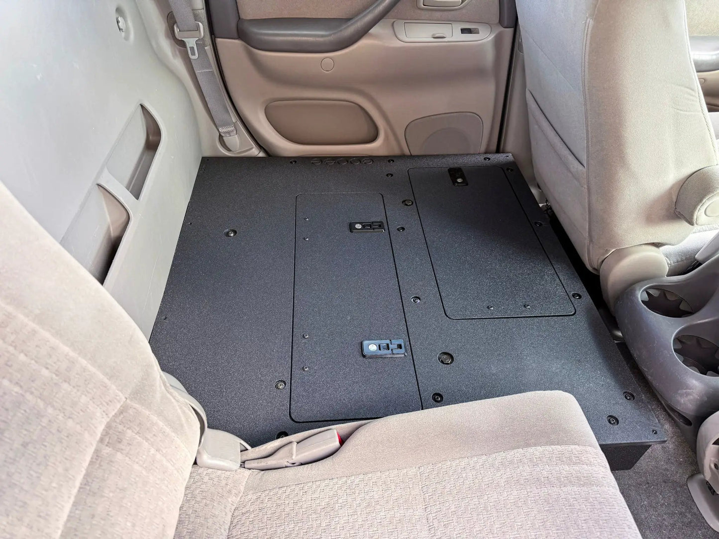 Toyota Tundra - 2000-2006 1st Gen - Double Cab - Second Row Seat Delete Plate System by Goose Gear