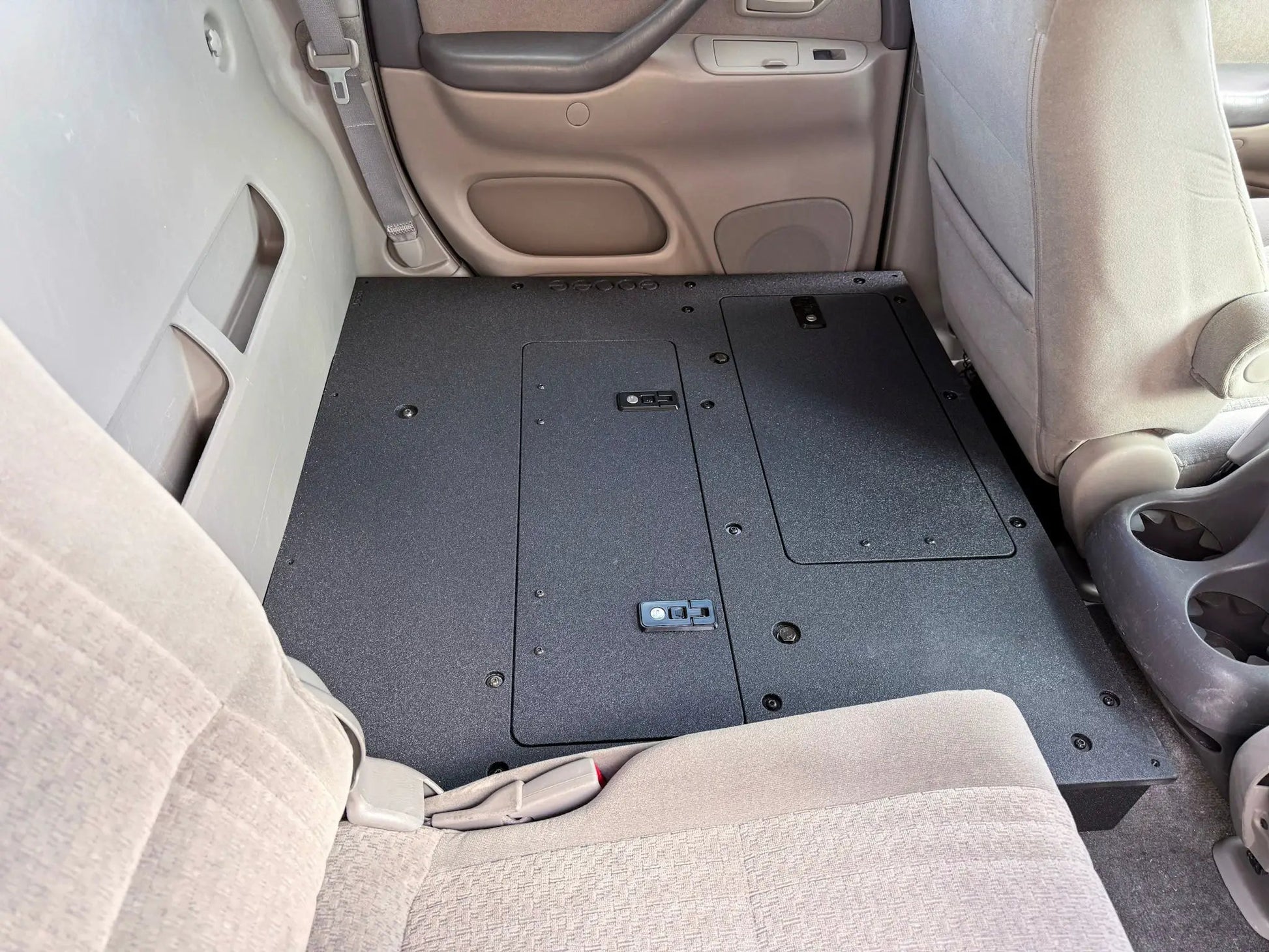 Toyota Tundra - 2000-2006 1st Gen - Double Cab - Second Row Seat Delete Plate System by Goose Gear
