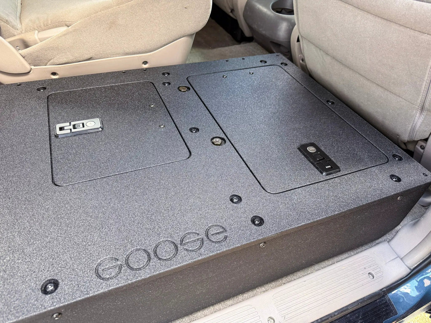 Toyota Tundra - 2000-2006 1st Gen - Double Cab - Second Row Seat Delete Plate System by Goose Gear