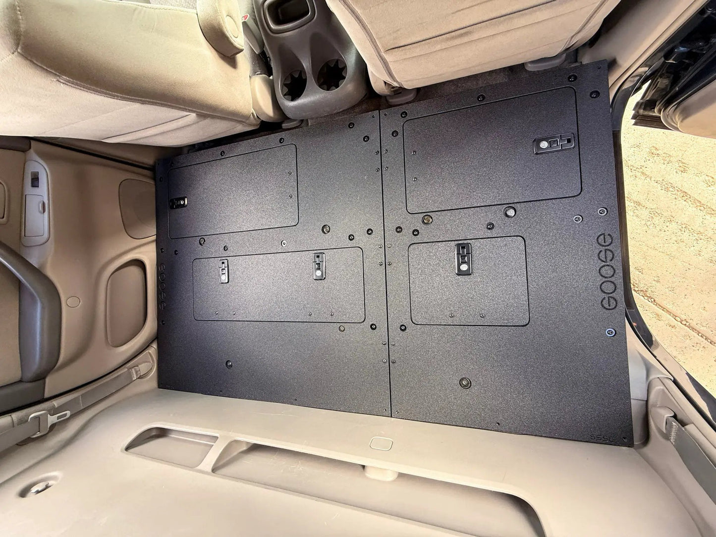 Toyota Tundra - 2000-2006 1st Gen - Double Cab - Second Row Seat Delete Plate System by Goose Gear