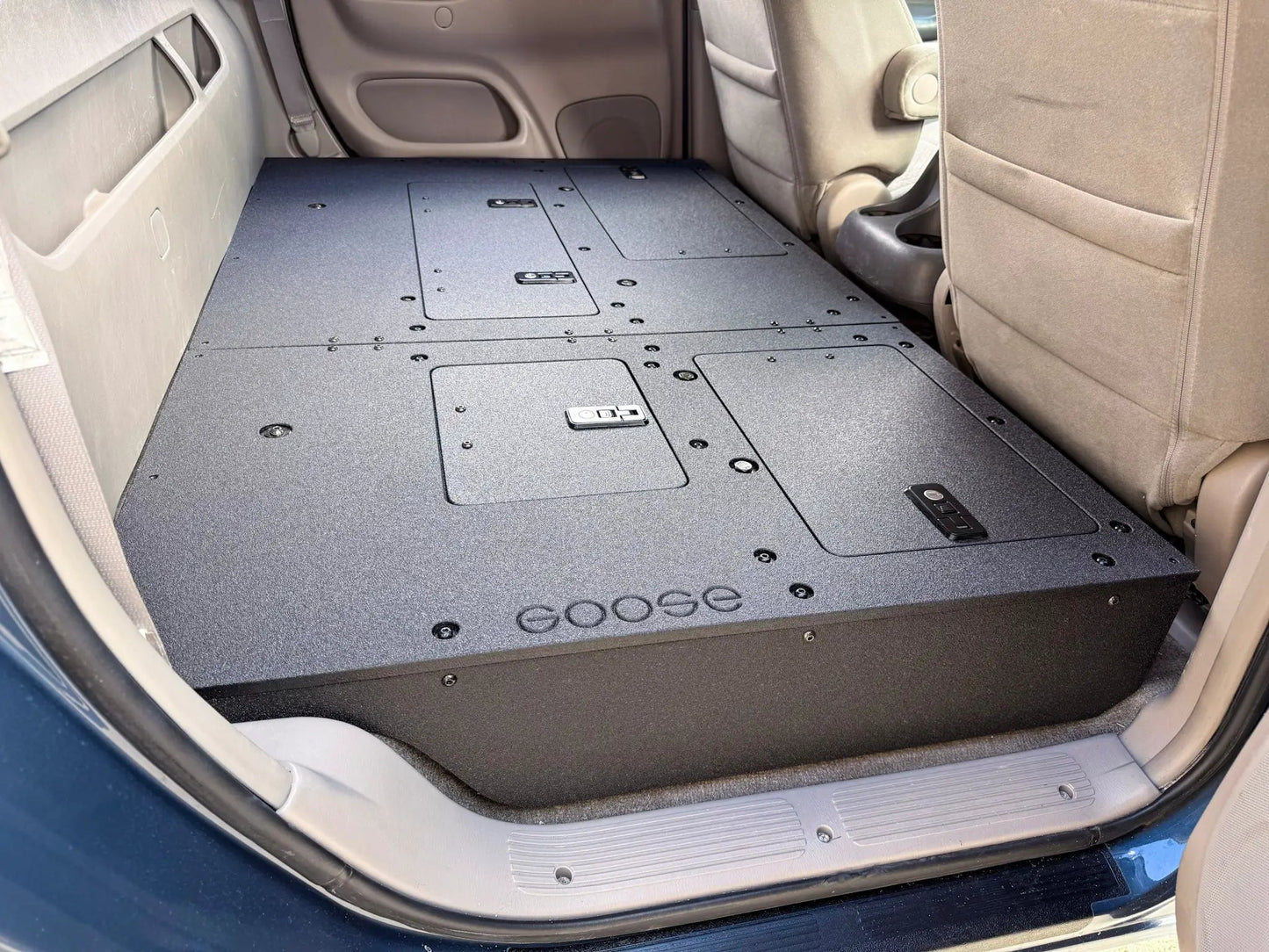 Toyota Tundra - 2000-2006 1st Gen - Double Cab - Second Row Seat Delete Plate System by Goose Gear
