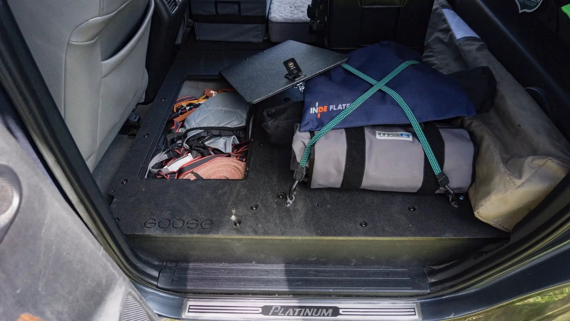 Toyota Tundra 2007-2013 2nd Gen. CrewMax - Second Row Seat Delete Plate System by Goose Gear