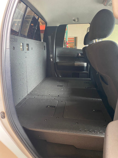 Toyota Tundra 2007-2013 2nd Gen. Double Cab - Second Row Seat Delete Plate System by Goose Gear