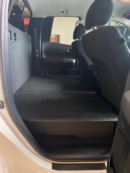 Toyota Tundra 2007-2013 2nd Gen. Double Cab - Second Row Seat Delete Plate System by Goose Gear