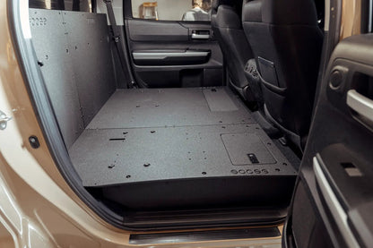 Toyota Tundra 2014-2021 2.5 Gen. CrewMax - Second Row Seat Delete Plate System by Goose Gear