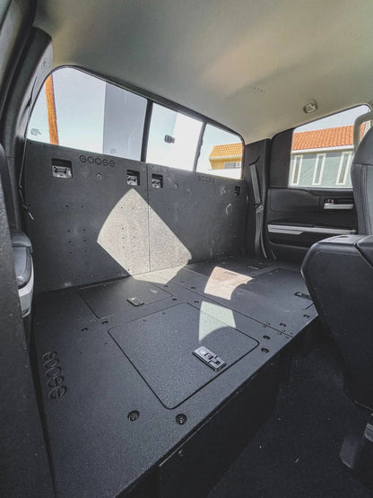 Toyota Tundra 2014-2021 2.5 Gen. Double Cab - Second Row Seat Delete Plate System by Goose Gear