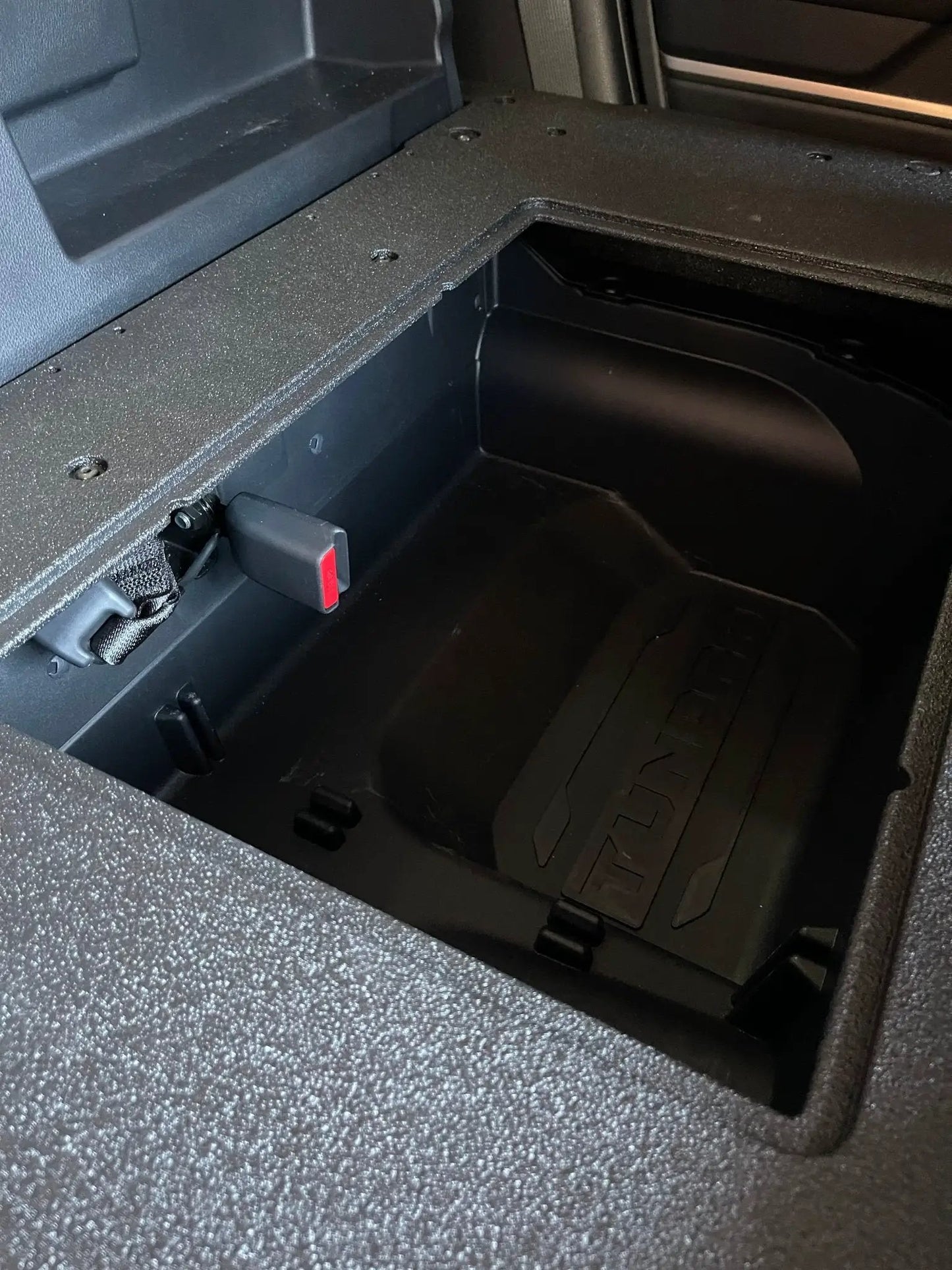 Toyota Tundra 2022-Present 3rd Gen. DoubleCab - Second Row Seat Delete Plate System by Goose Gear