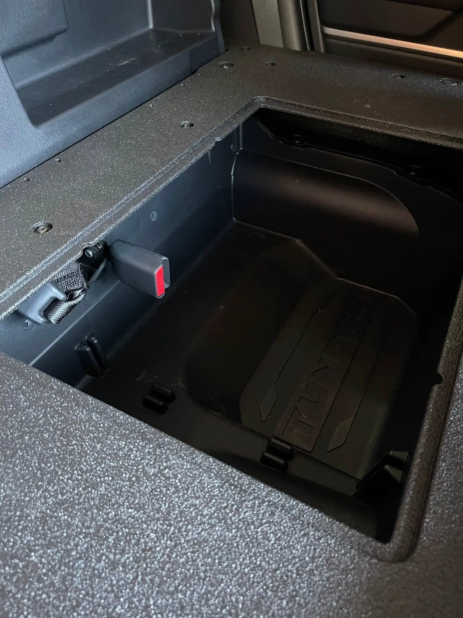 Toyota Tundra 2022-Present 3rd Gen. DoubleCab - Second Row Seat Delete Plate System by Goose Gear