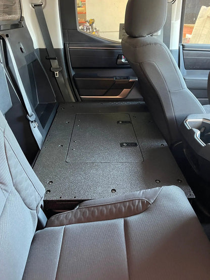 Toyota Tundra 2022-Present 3rd Gen. DoubleCab - Second Row Seat Delete Plate System by Goose Gear