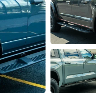 Custom truck running boards and side steps featuring durable, stylish entry solutions available from Auto Expedition in Ohio