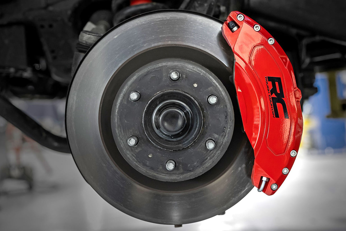 Rough Country Caliper Covers | Front and Rear | Red | Toyota Tundra 2WD/4WD (2022-2026)