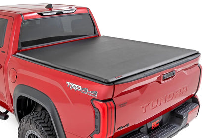 Rough Country Soft Roll Up Bed Cover | 6'7" Bed | Toyota Tundra 2WD/4WD (2022-2026) by Rough Country