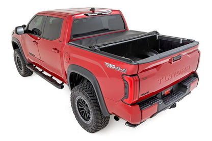 Rough Country Soft Roll Up Bed Cover | 5'7" Bed | Toyota Tundra 2WD/4WD (2022-2026) by Rough Country