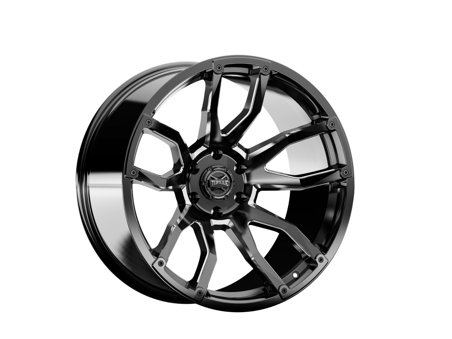 Torque Impact | Gloss Black w/Milled Accents | 20x9 | 6x5.5 | -12mm by Torque