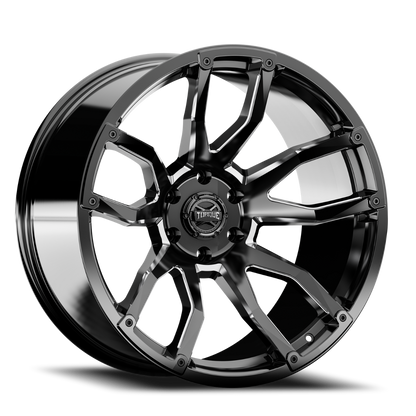 Torque Impact | Gloss Black w/Milled Accents | 20x9 | 6x5.5 | -12mm by Torque