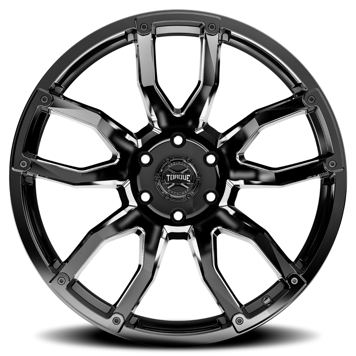 Torque Impact | Gloss Black w/Milled Accents | 20x9 | 6x135 | -12mm by Torque