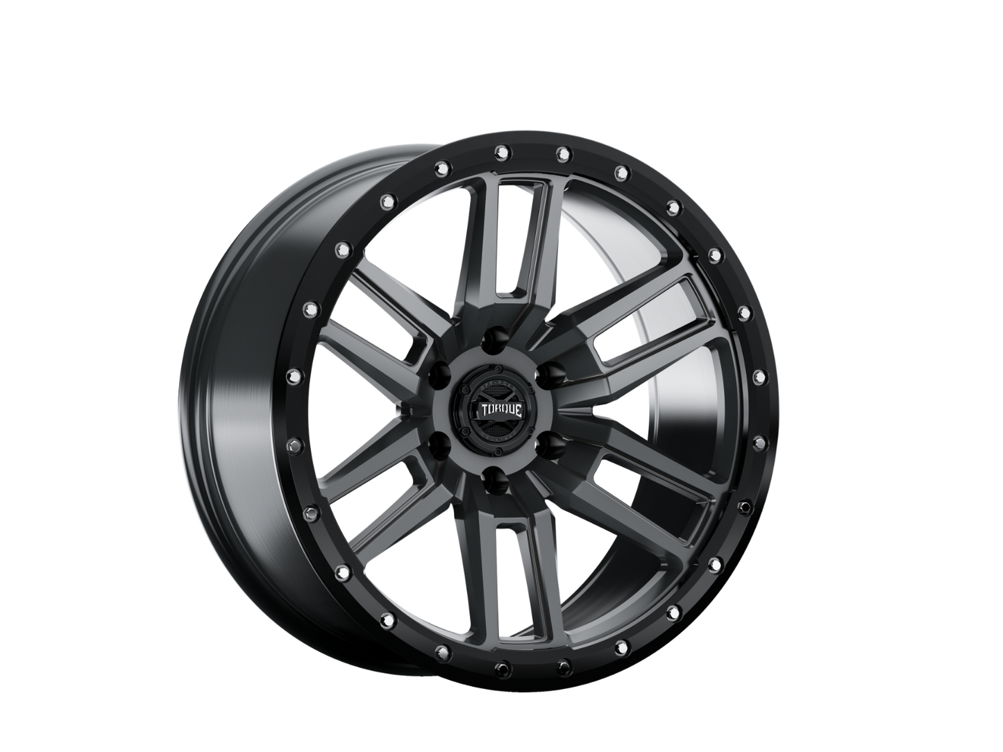 Torque Pritchett | Anthracite w/Black Lip | 17x9 | 6x5.5 | 0mm by Torque