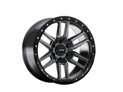 Torque Pritchett | Anthracite w/Black Lip | 17x9 | 6x5.5 | 0mm by Torque
