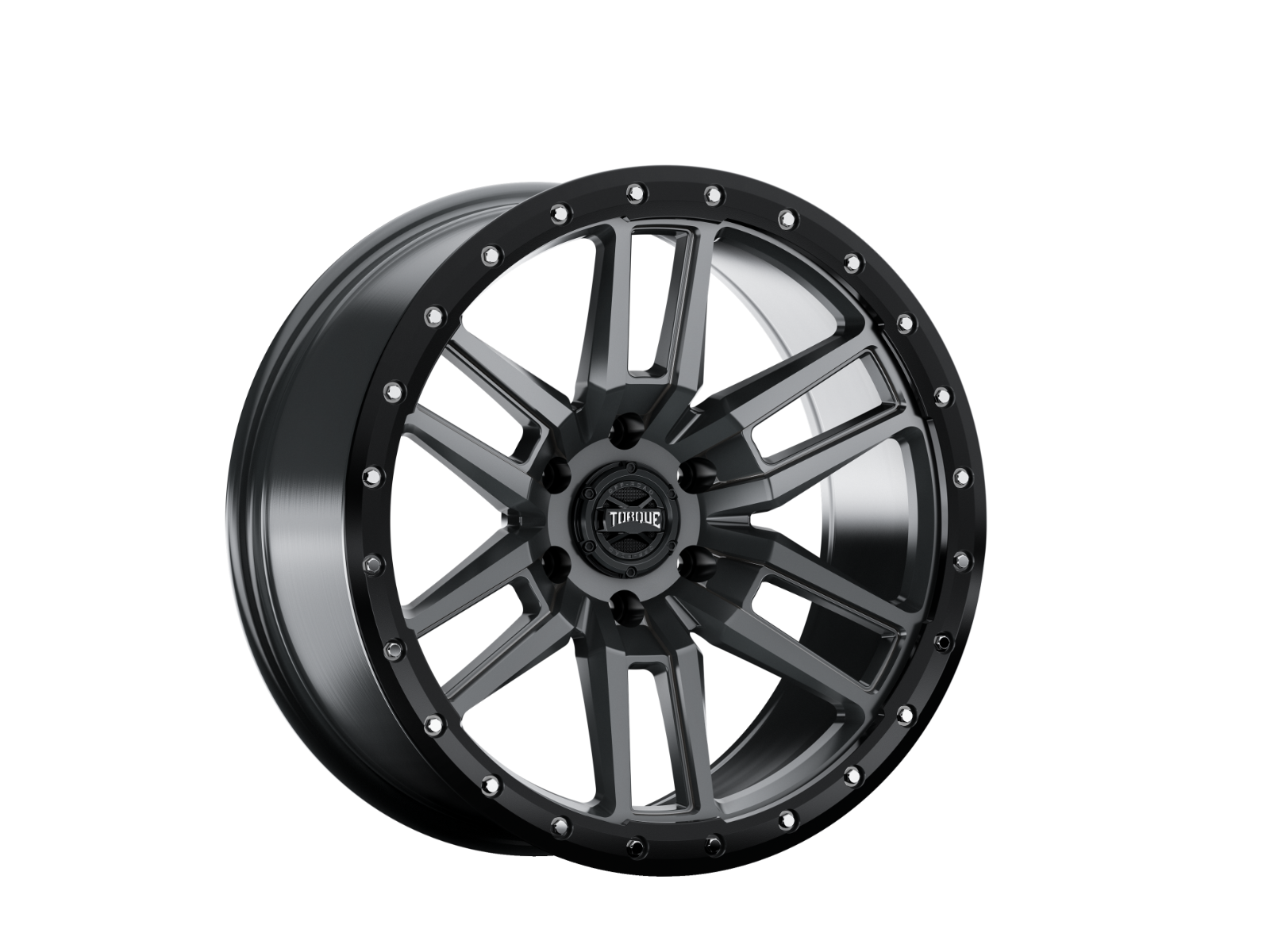 Torque Pritchett | Anthracite w/Black Lip | 20x9 | 6x135 | -12mm by Torque