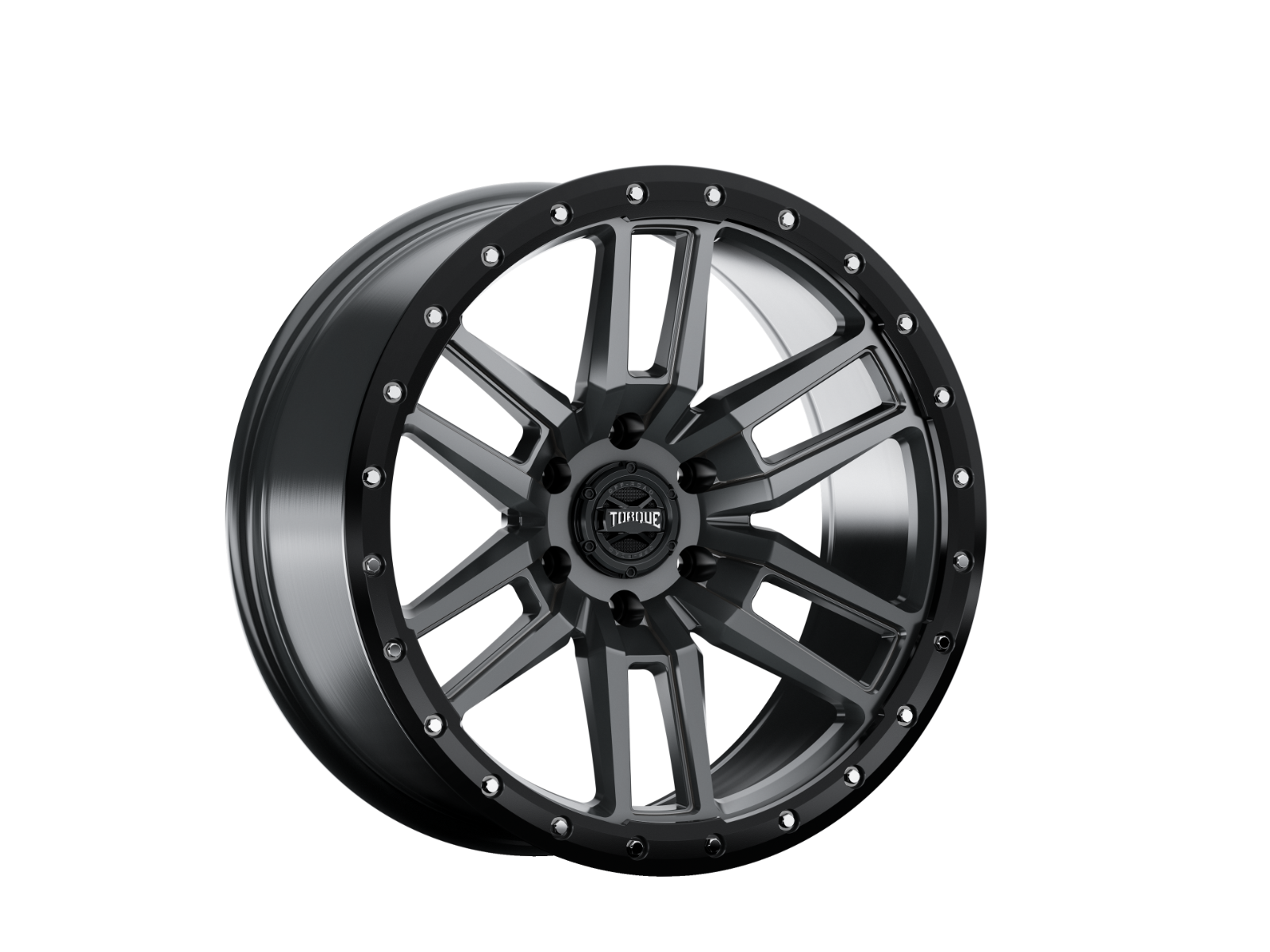 Torque Pritchett | Anthracite w/Black Lip | 20x9 | 6x5.5 | -12mm by Torque